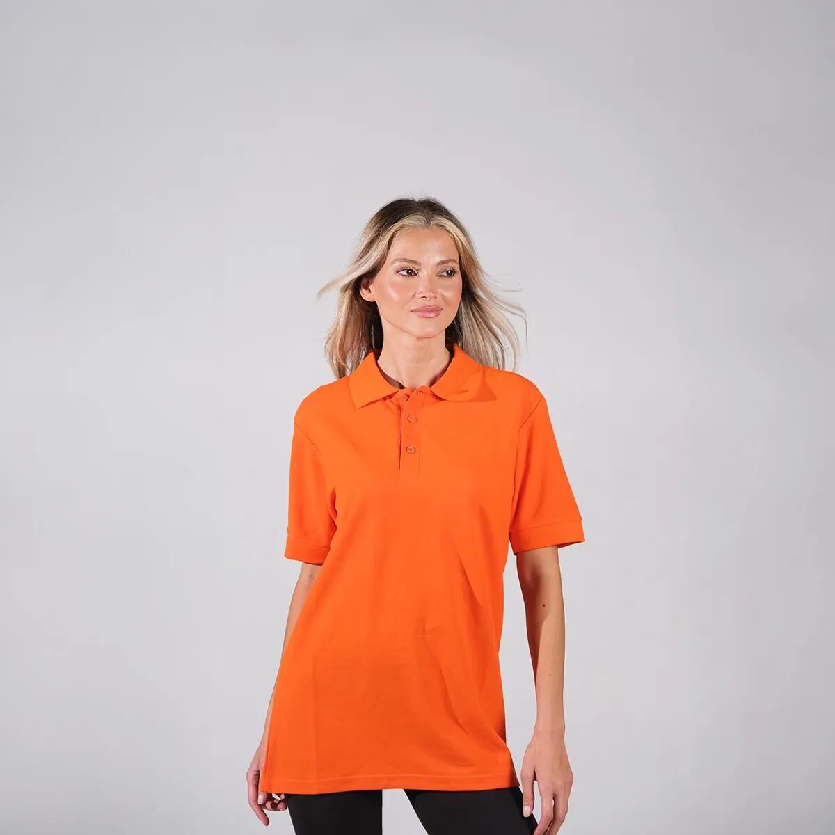 Kadın Turuncu Polo Yaka T-shirt