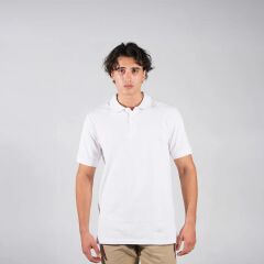 Erkek Beyaz Polo Yaka T-shirt