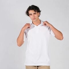 Erkek Beyaz Polo Yaka T-shirt