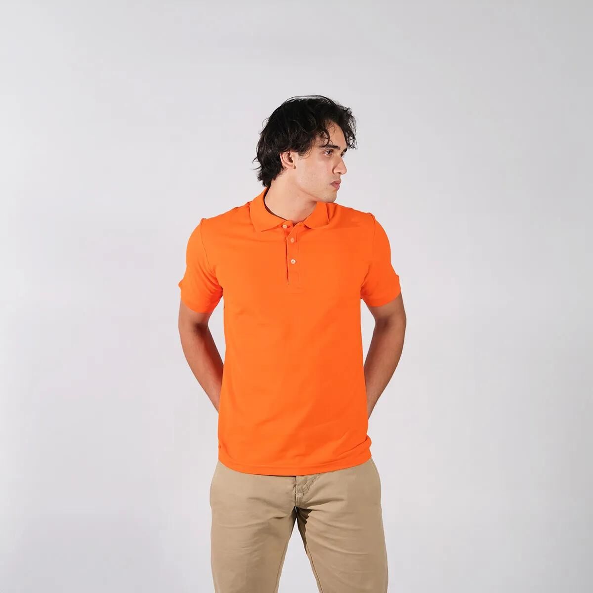 Erkek Turuncu Polo Yaka T-shirt